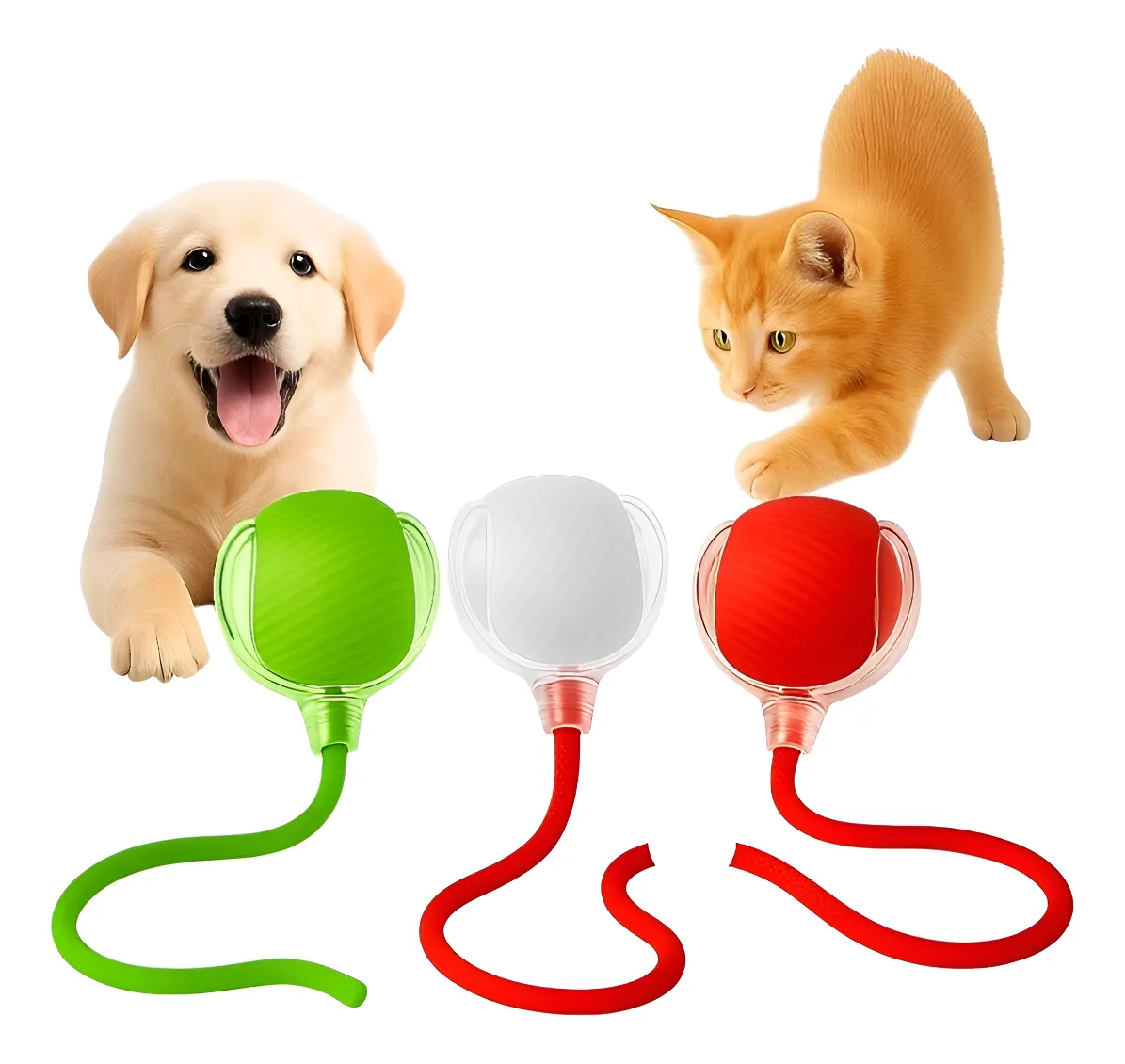 Bola Elétrica Interativa Brinquedo Inteligente Gato Cachorro Sortidos